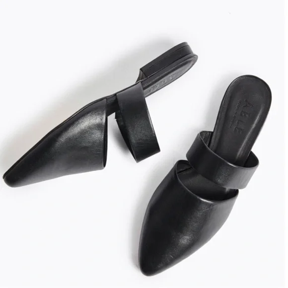 Able Joselyn Mules black leather - Picture 2 of 7